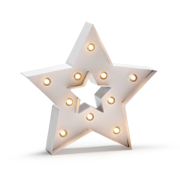 Luminária em Metal LED Estrela