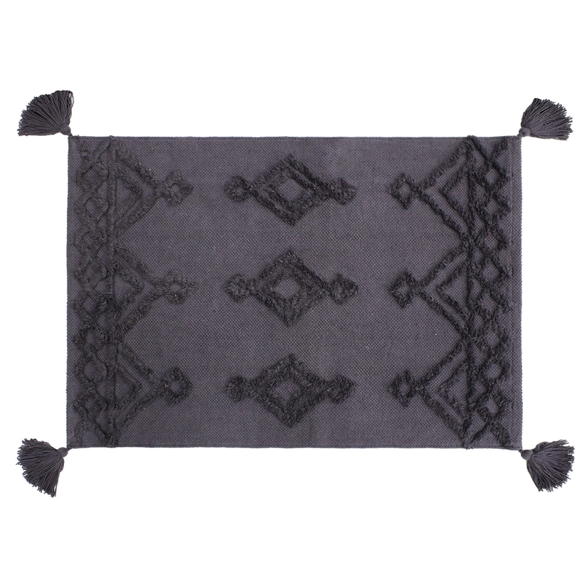 Tapete Antiderrapante Jacquard Tassel