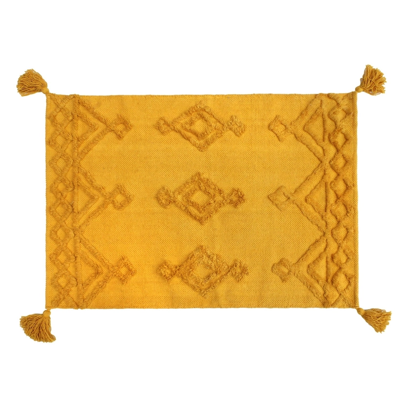 Tapete Antiderrapante Jacquard Tassel