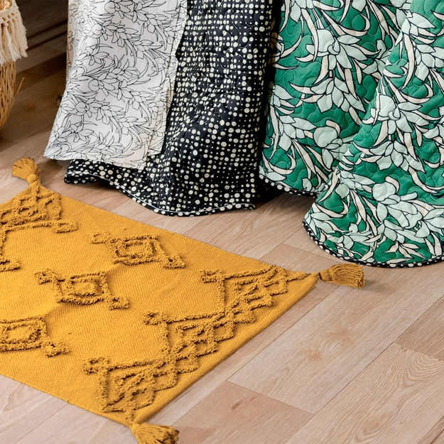 Tapete Antiderrapante Jacquard Tassel