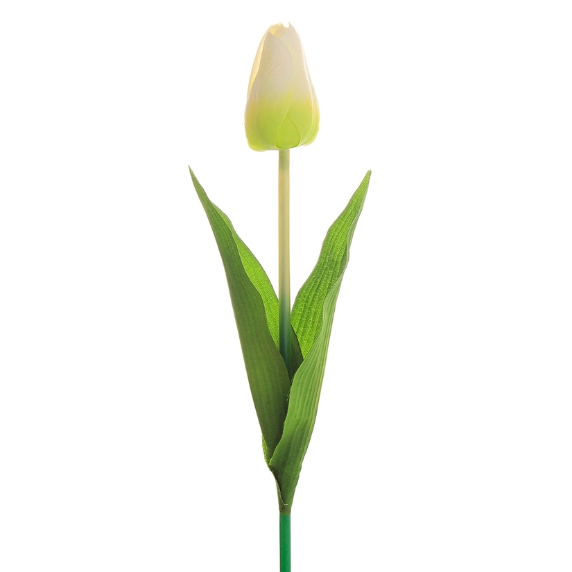 Tulipa Artificial Acetinada Marfim