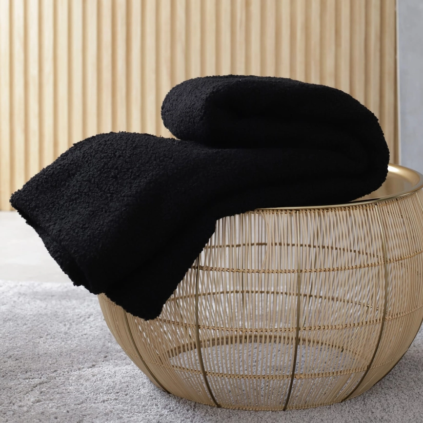 Manta Microflanelada Bouclé Alasca
