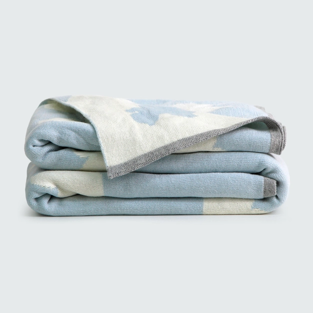 Manta Tricot Fio Tinto Jacquard Baby