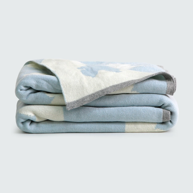 Manta Tricot Fio Tinto Jacquard Baby