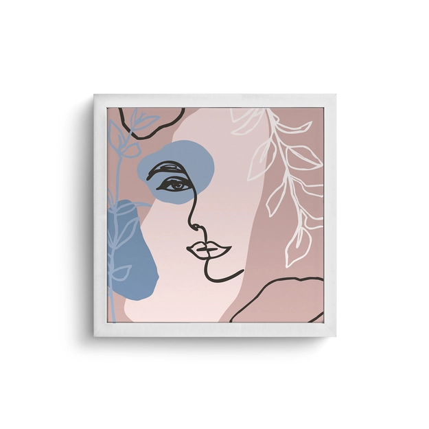 Quadro com Moldura Face 24cm x 24cm