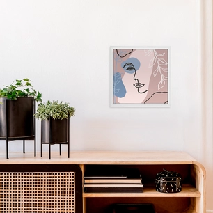 Quadro com Moldura Face 24cm x 24cm