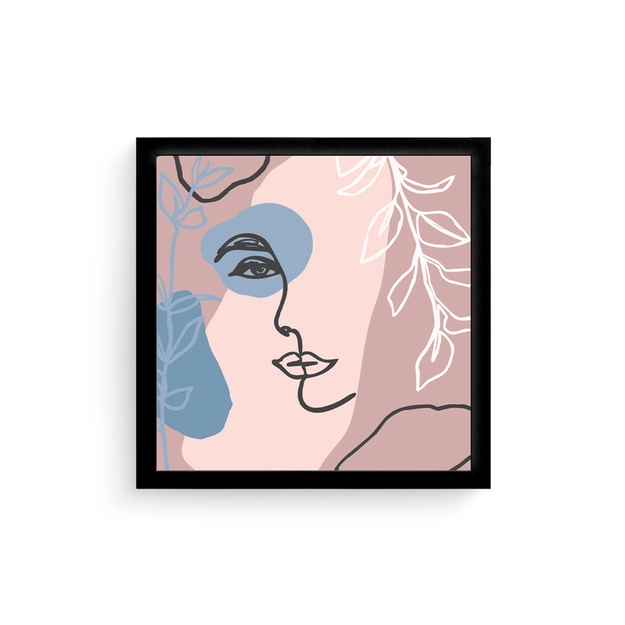 Quadro com Moldura Face 24cm x 24cm