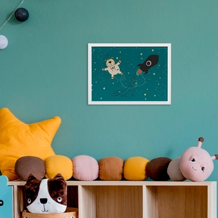 Quadro com Moldura Usonauta 25 cm x 35 cm