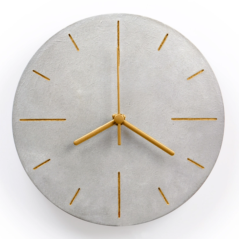 Relógio de Parede em Cimento Minimal