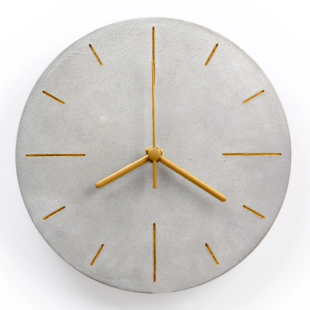 Relógio de Parede em Cimento Minimal