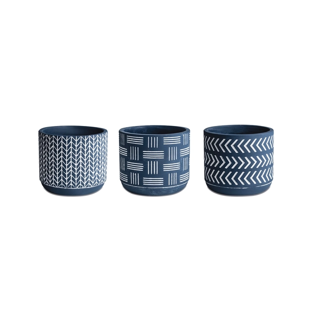 Kit de Cachepots de Cimento Alpes