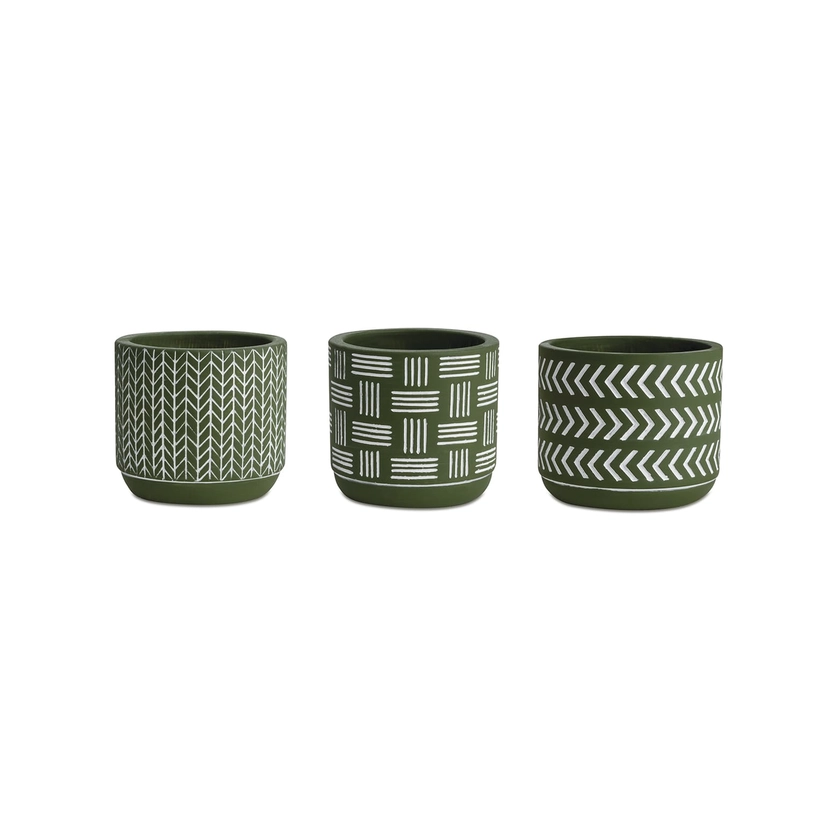 Kit de Cachepots de Cimento Alpes