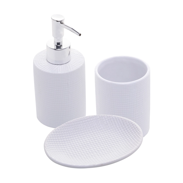 Kit Banheiro Cerâmica Florença 3 Peças