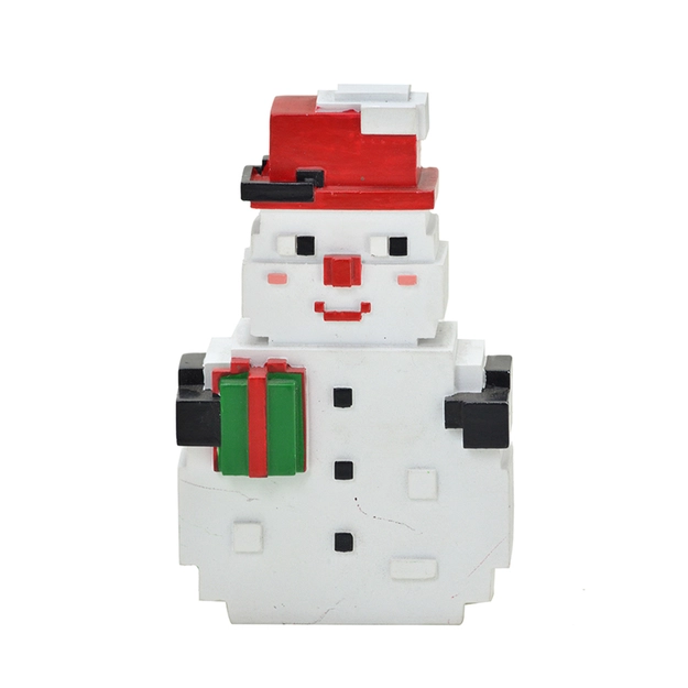 Enfeite de Natal Boneco de Neve Pixel
