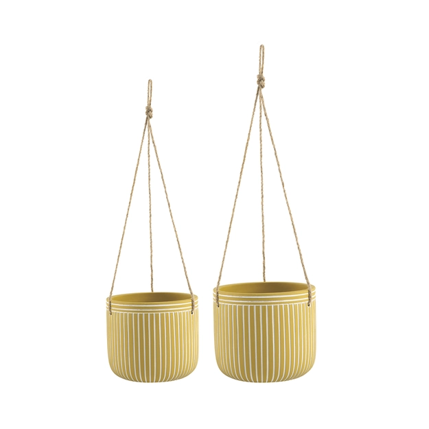 Kit 2 Cachepots com Pendente Topázio