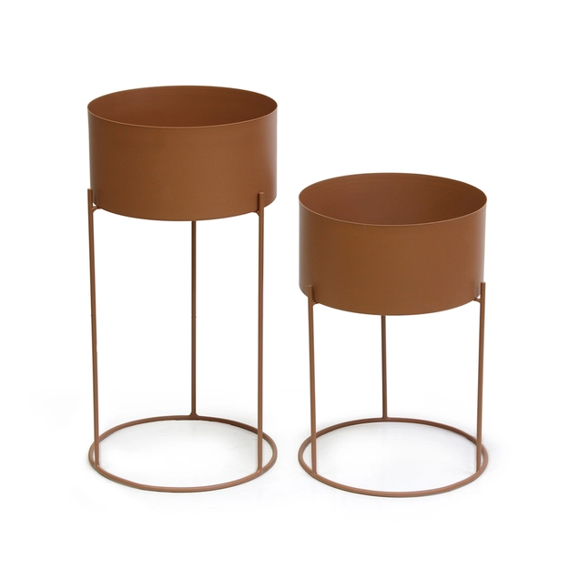 Conjunto de Mesas Cachepot em Ferro Jurerê