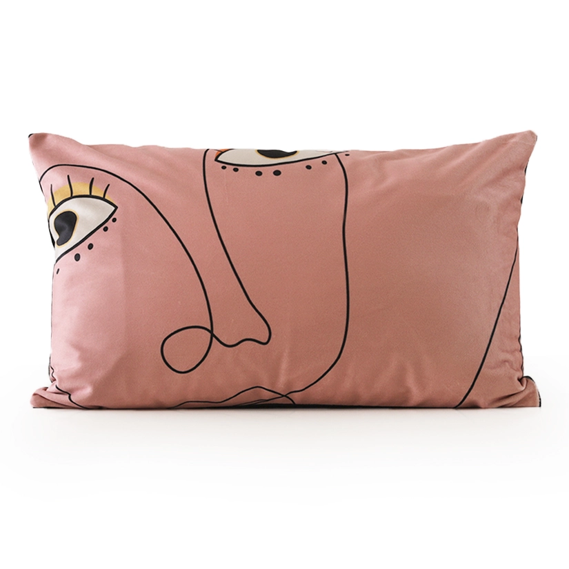 Capa de Almofada Aveludada Dupla Face Amuleto 30cm x 45cm