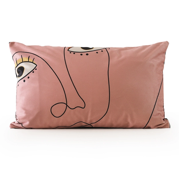 Capa de Almofada Aveludada Dupla Face Amuleto 30cm x 45cm