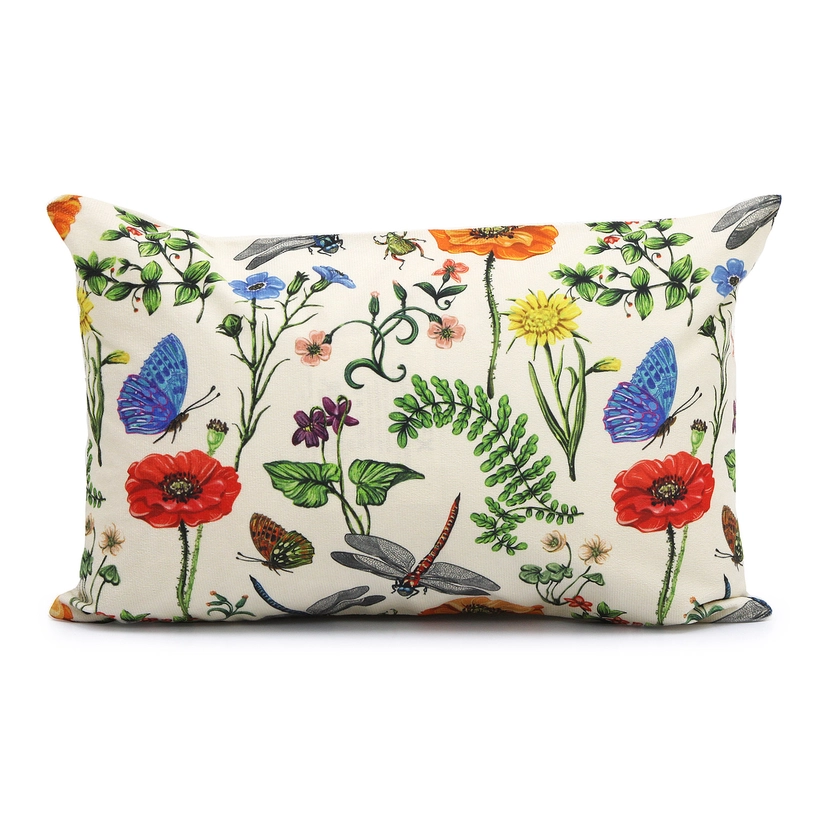 Capa de Almofada Aveludada Dupla Face Provence 45cm x 30cm