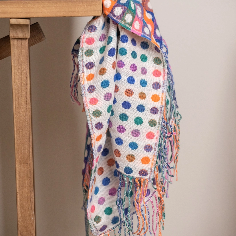 Manta Jacquard com Franjas Viva