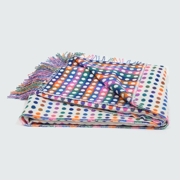 Manta Jacquard com Franjas Viva