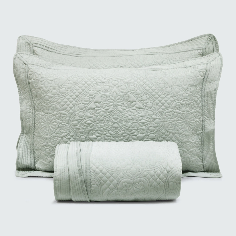 Kit Colcha Micromatelassê Soft Touch Maison