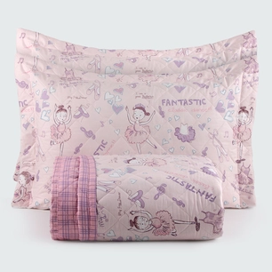 Kit Colcha Percal Petit Girl