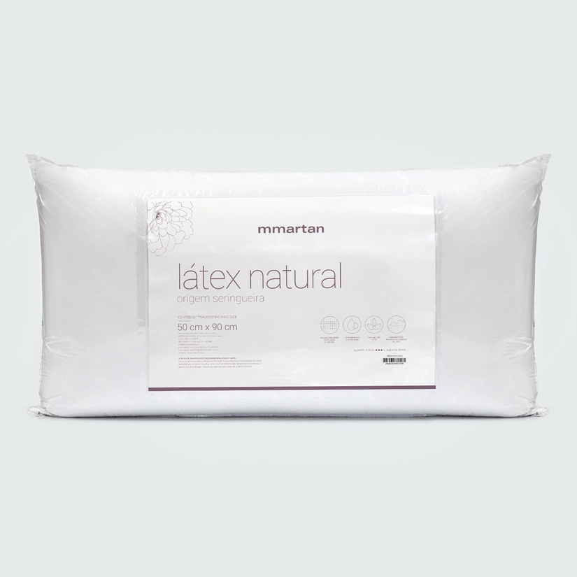 Travesseiro Suporte Firme Latex Natural