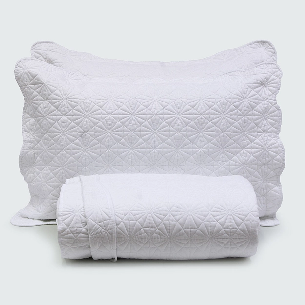 Kit Colcha Matelassê Colby