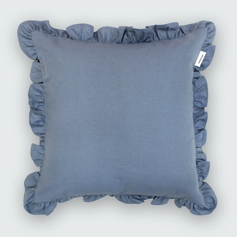 Capa de Almofada Linho com Babados Rene 43cm x 43cm