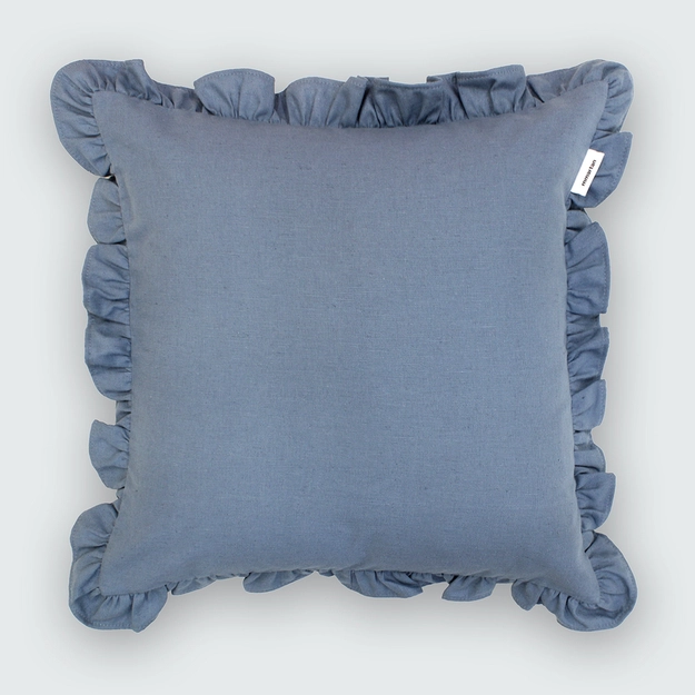 Capa de Almofada Linho com Babados Rene 43cm x 43cm