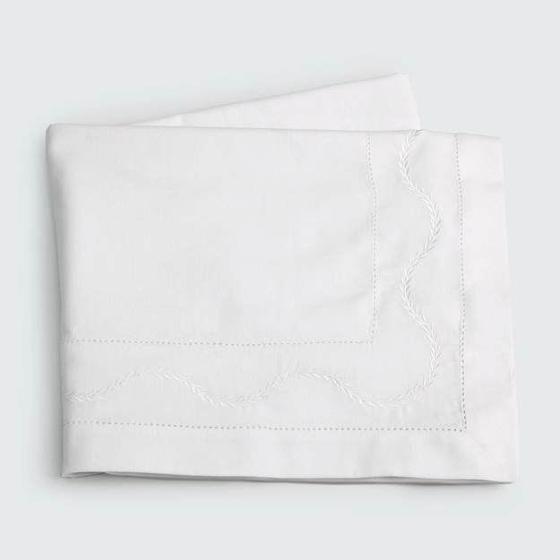 Toalha de Mesa com Bordado Cotton Linen Ciare