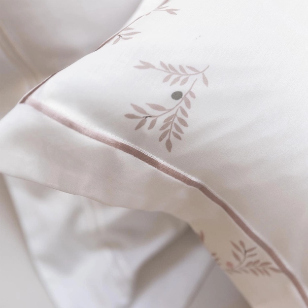 Kit Cama Festonê Cetim 210 Fios German Rose