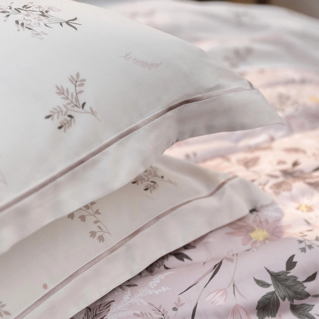 Kit Cama Festonê Cetim 210 Fios German Rose