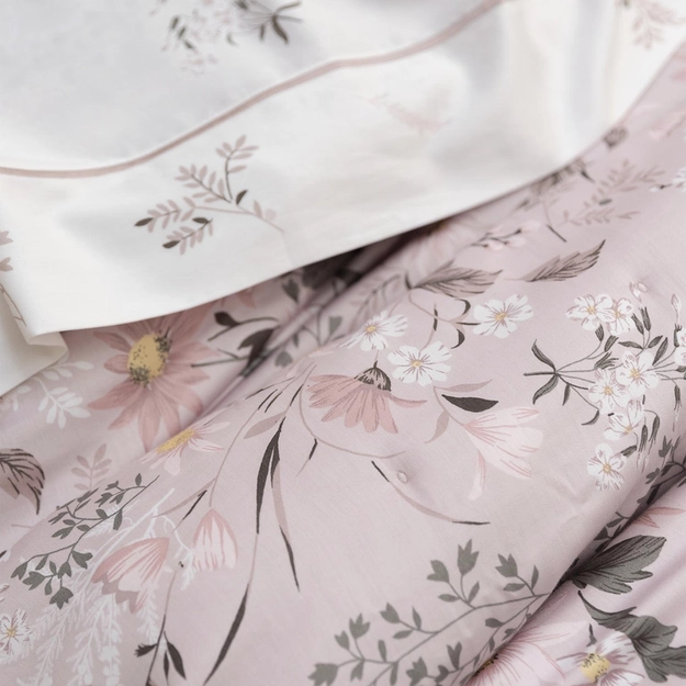 Kit Cama Festonê Cetim 210 Fios German Rose