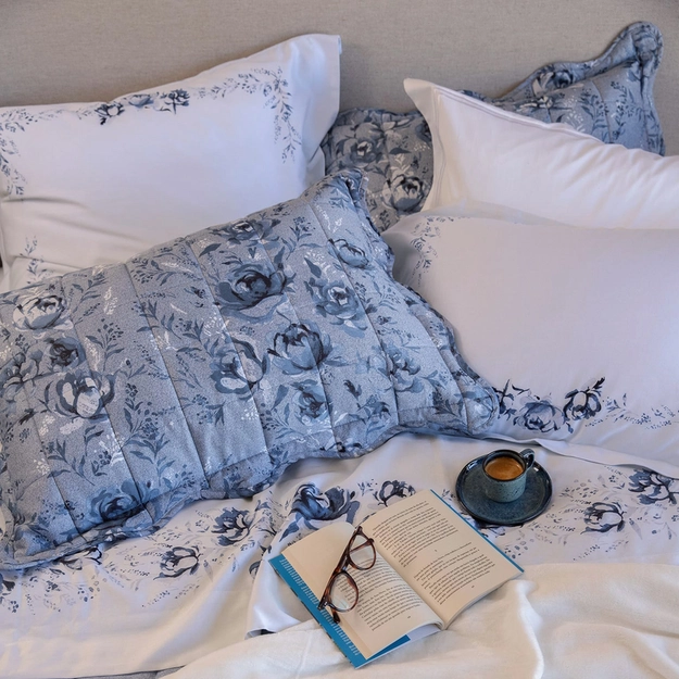 Kit Cama Garden Blue 7 peças