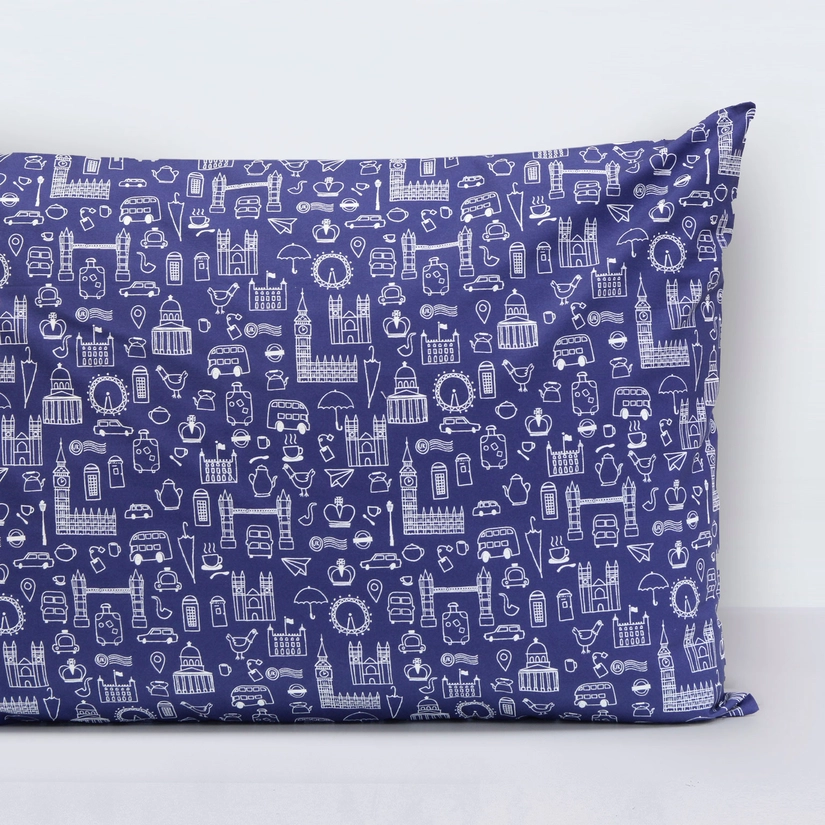 Fronha Percal Ultra Soft London Blue