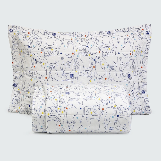 Kit Colcha Percal Matelassê Gatti