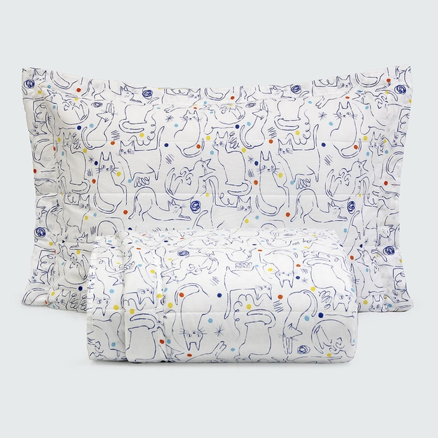 Kit Colcha Percal Matelassê Gatti