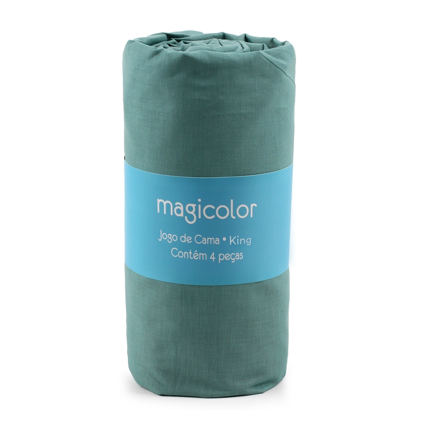 Jogo de Lençol 150 Fios 100% Algodão Aquarela