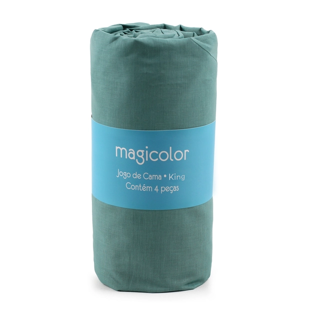 Jogo de Lençol 150 Fios 100% Algodão Aquarela