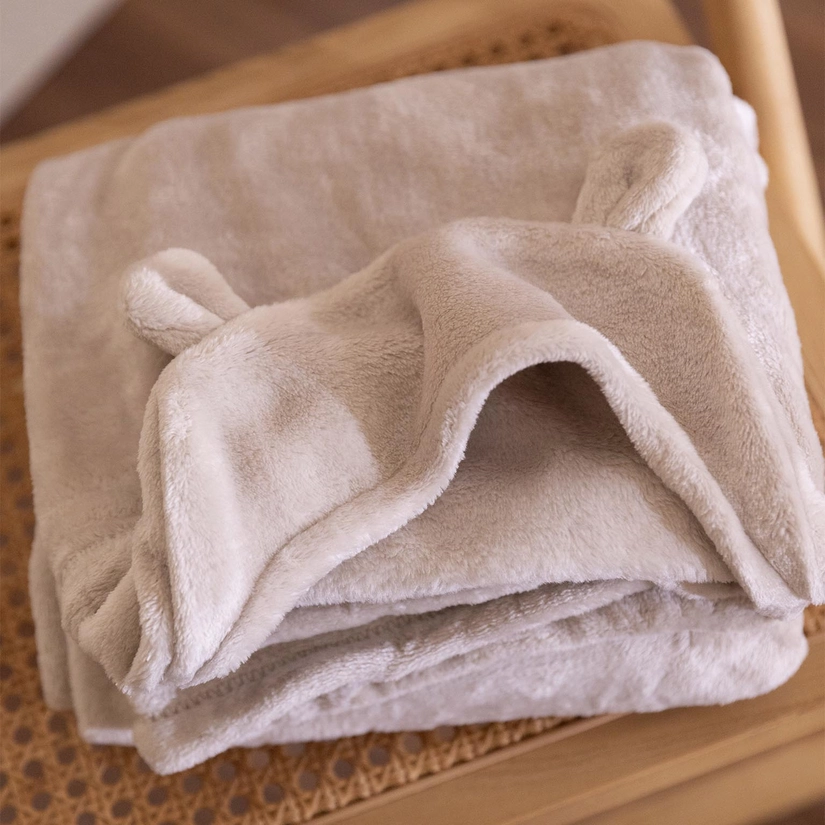 Manta Microfibra Flannel com Capuz Petit Baby