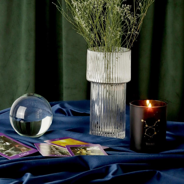 Vela Zodíaco Lavanda Touro