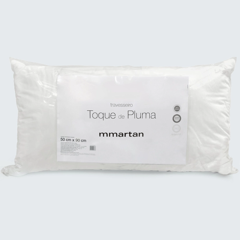 Travesseiro Fibra Sintética Suporte Extra Macio Toque de Pluma