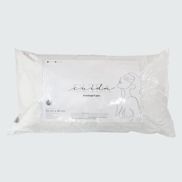 Travesseiro Suporte Macio Antimicrobiano Cuida Guard