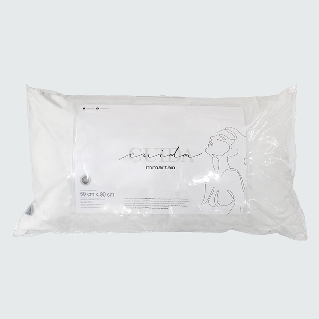 Travesseiro Suporte Macio Antimicrobiano Cuida Guard