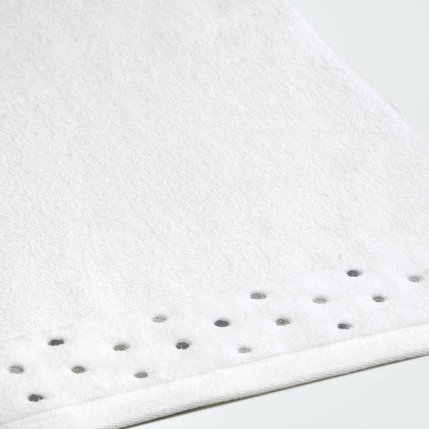 Toalha de Lavabo Fio Penteado Bordada Dots