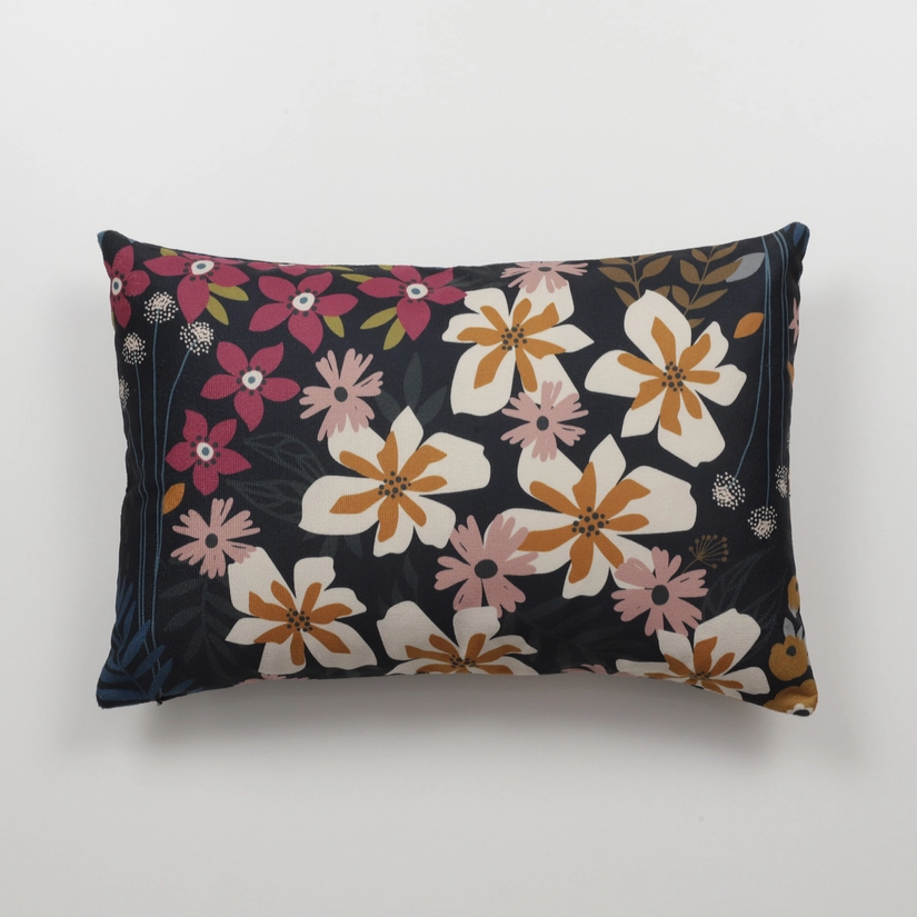Capa de Almofada Aveludada Gardênia 45cm x 30cm