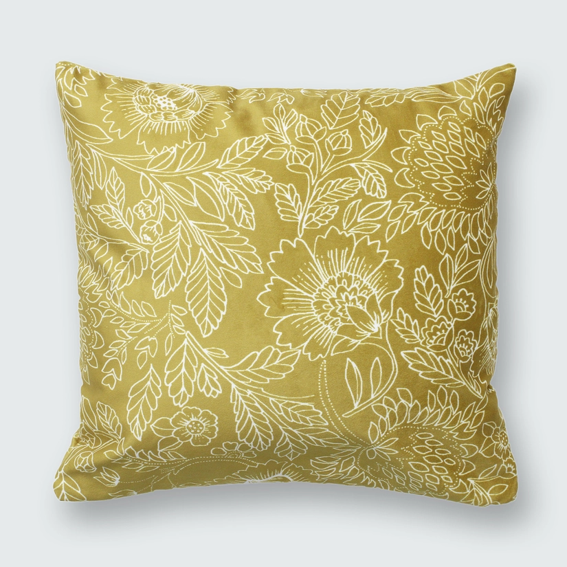 Capa de Almofada Aveludada Alexa Floral 43cm × 43cm