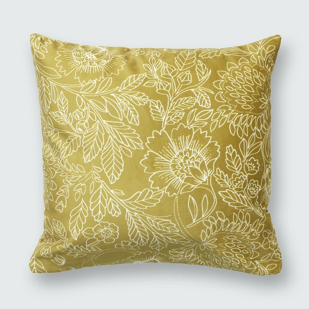Capa de Almofada Aveludada Alexa Floral 43cm × 43cm